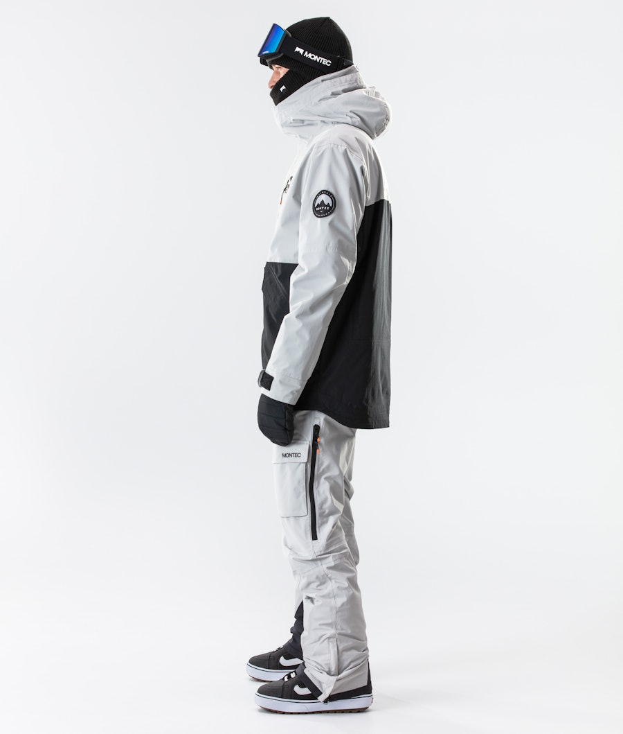 Roc Snowboard Jacket Men Light Grey/Black Renewed