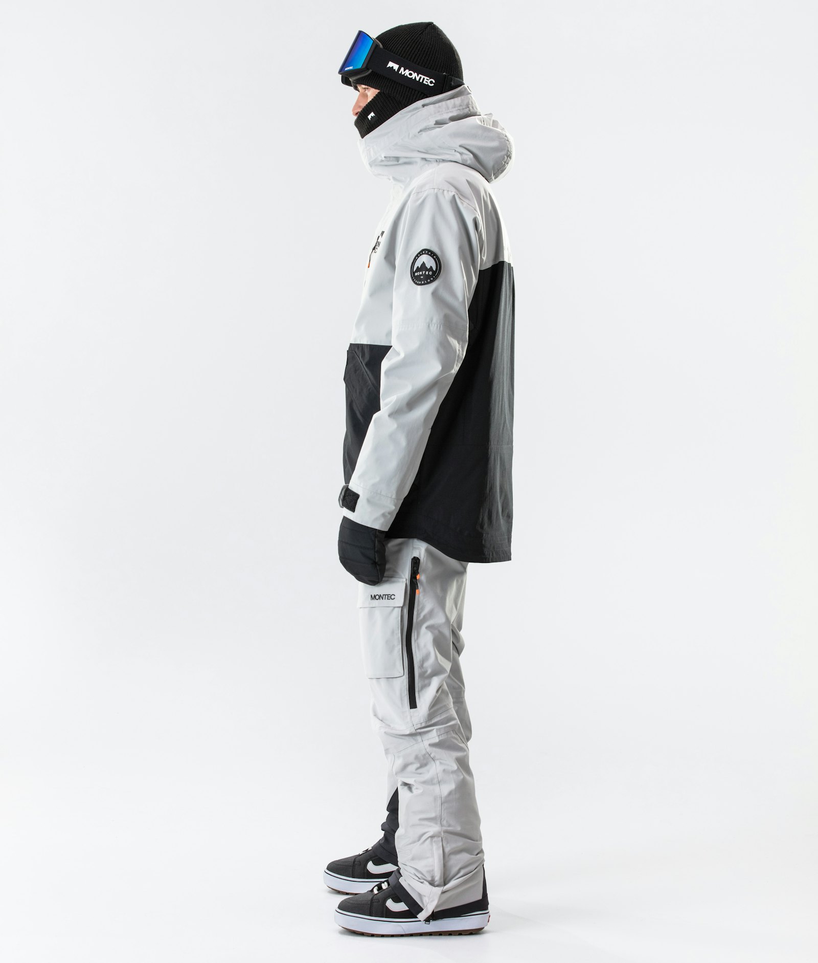 Montec Roc Snowboardjacke Herren Light Grey/Black
