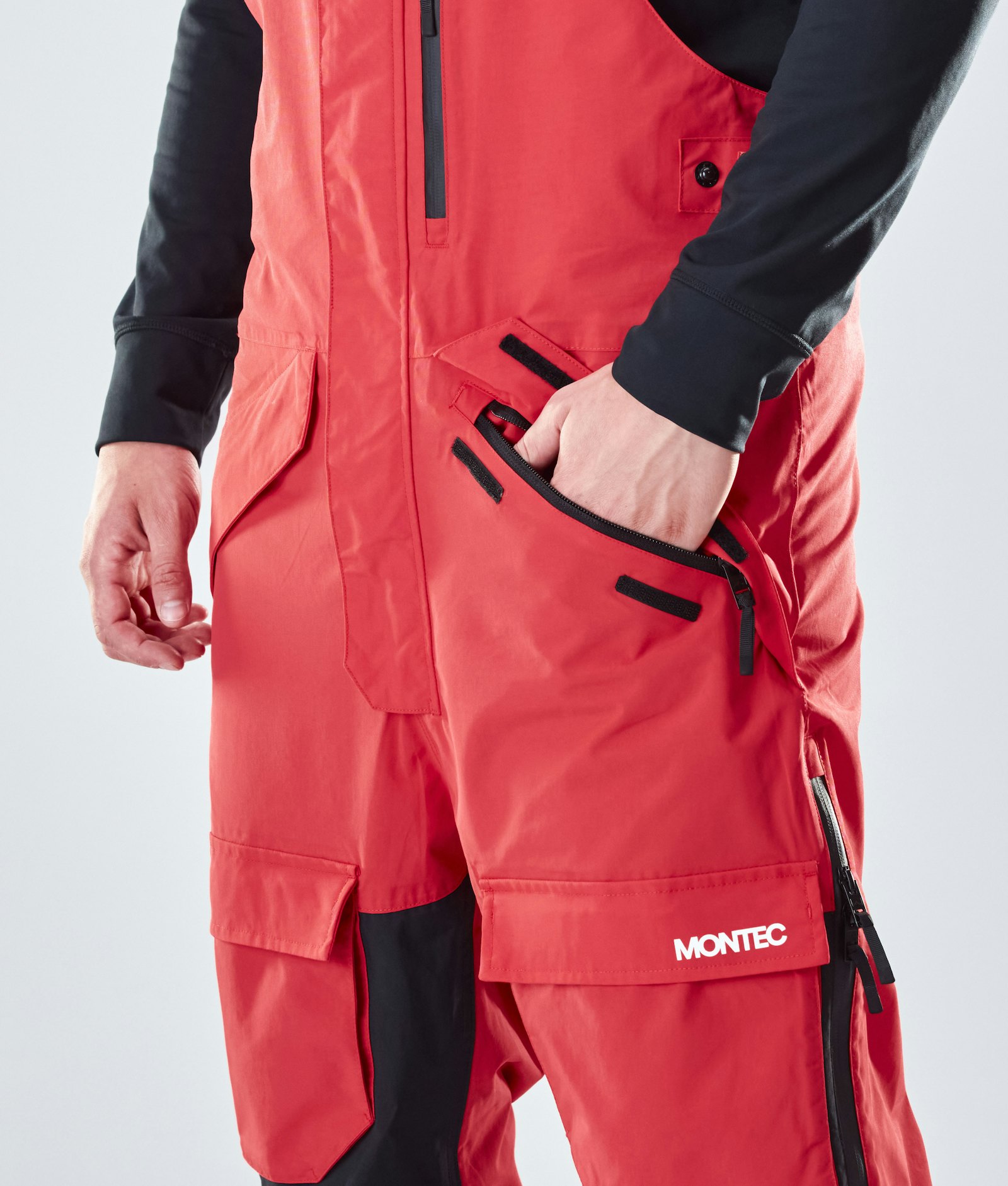 Fawk 2020 Spodnie Snowboardowe Mężczyźni Red/Black