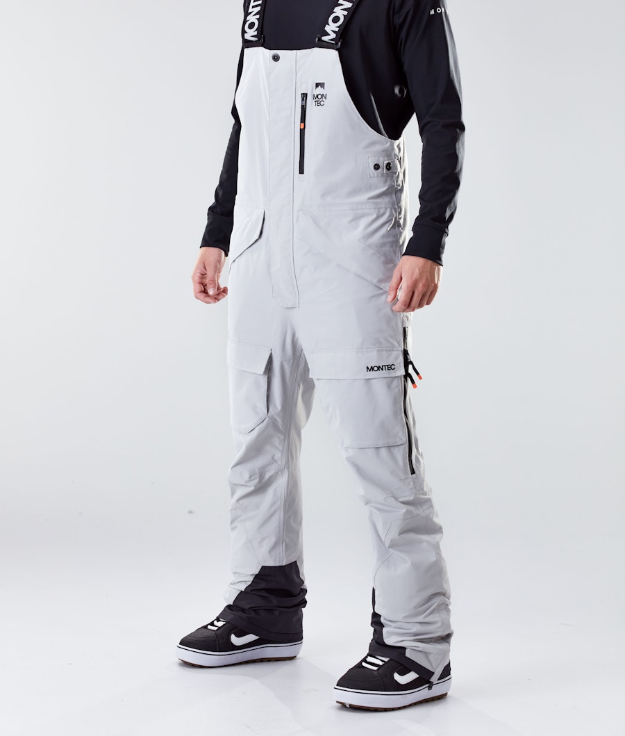 Fawk 2020 Snowboard Pants Men Light Grey Renewed