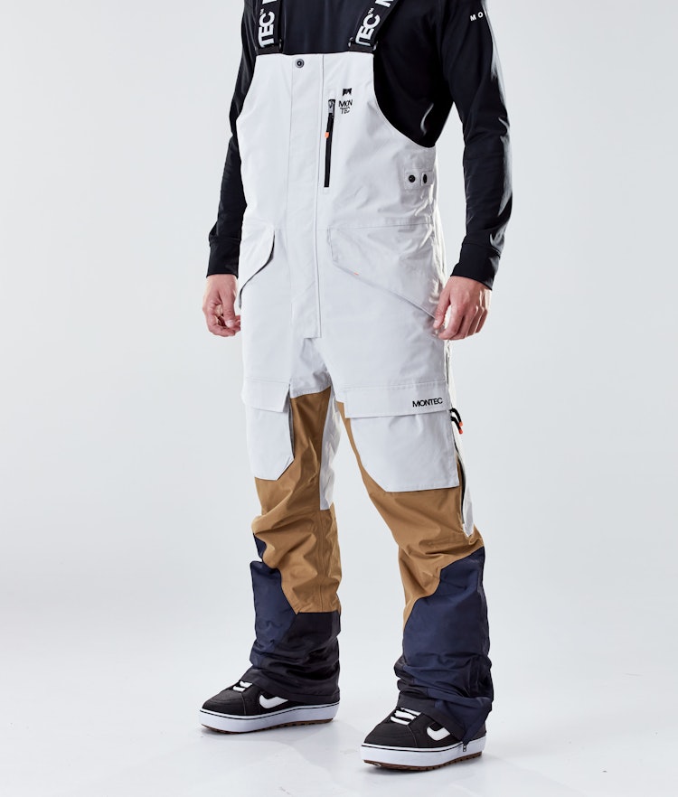 Fawk 2020 Spodnie Snowboardowe Mężczyźni Light Grey/Gold/Marine, Zdjęcie 1 z 6