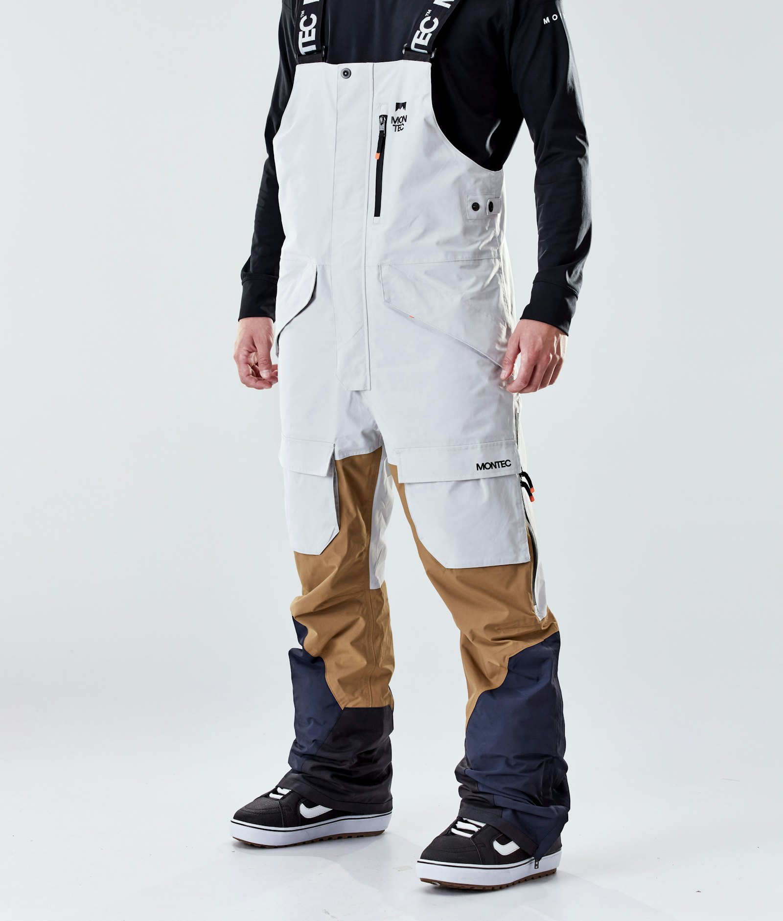 Fawk 2020 Pantaloni Snowboard Uomo Light Grey/Gold/Marine