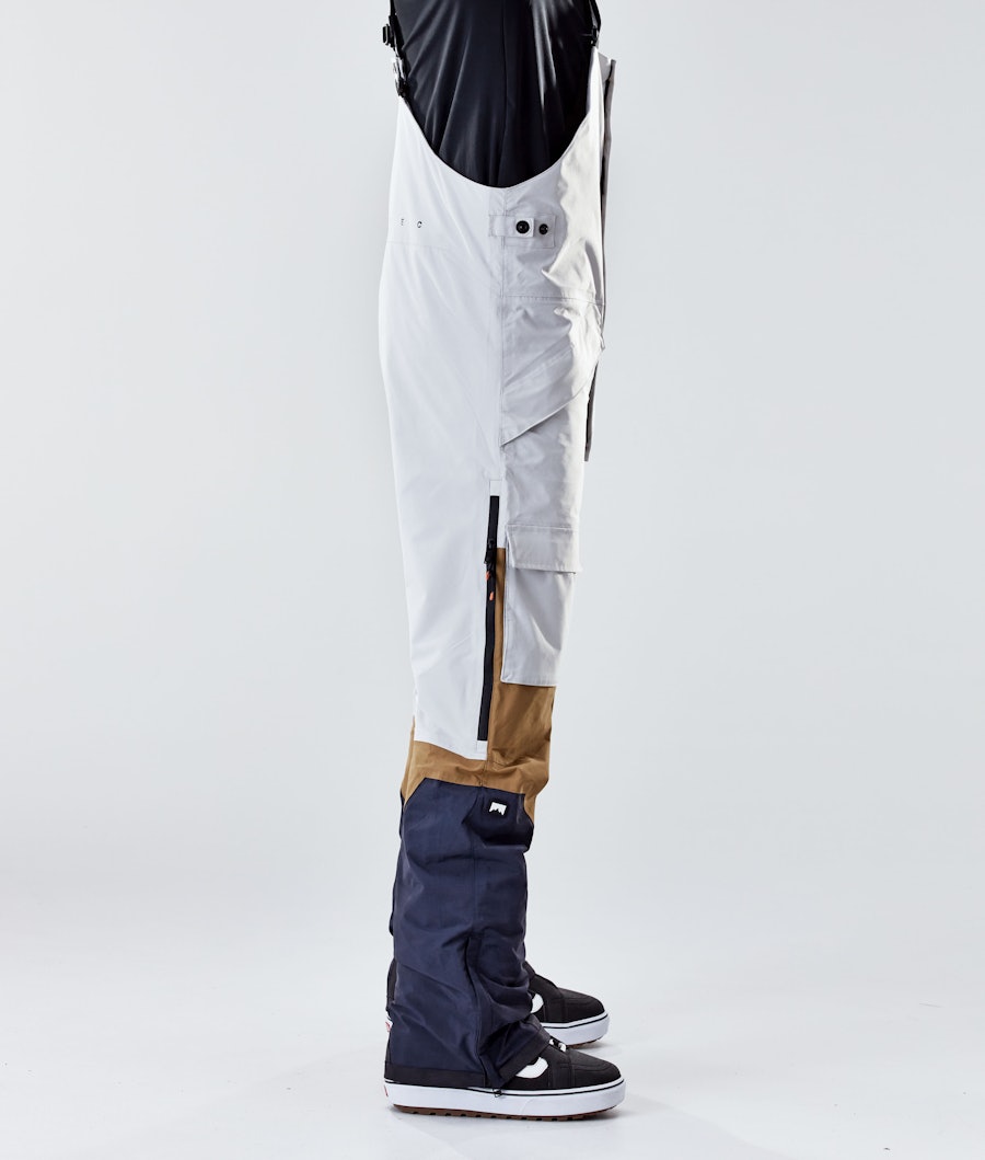 Fawk 2020 Snowboard Pants Men Light Grey/Gold/Marine