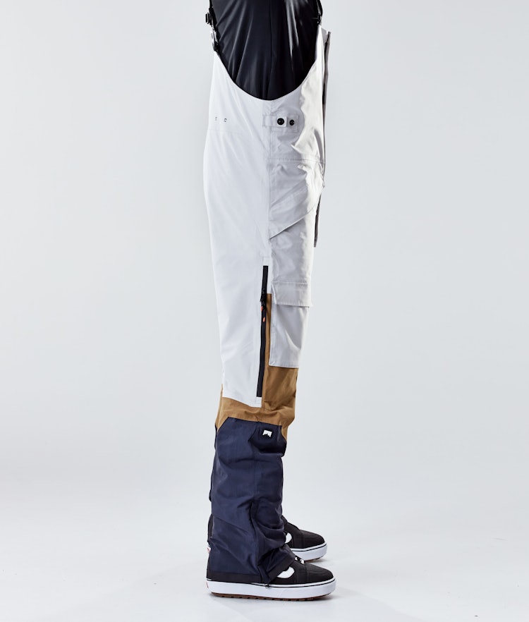 Fawk 2020 Snowboard Pants Men Light Grey/Gold/Marine, Image 2 of 6