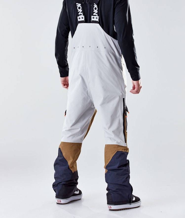 Fawk 2020 Pantalon de Snowboard Homme Light Grey/Gold/Marine, Image 3 sur 6