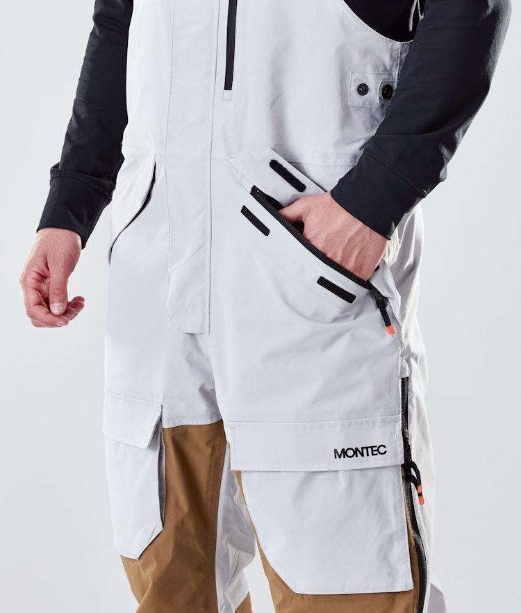 Fawk 2020 Pantalon de Snowboard Homme Light Grey/Gold/Marine, Image 5 sur 6
