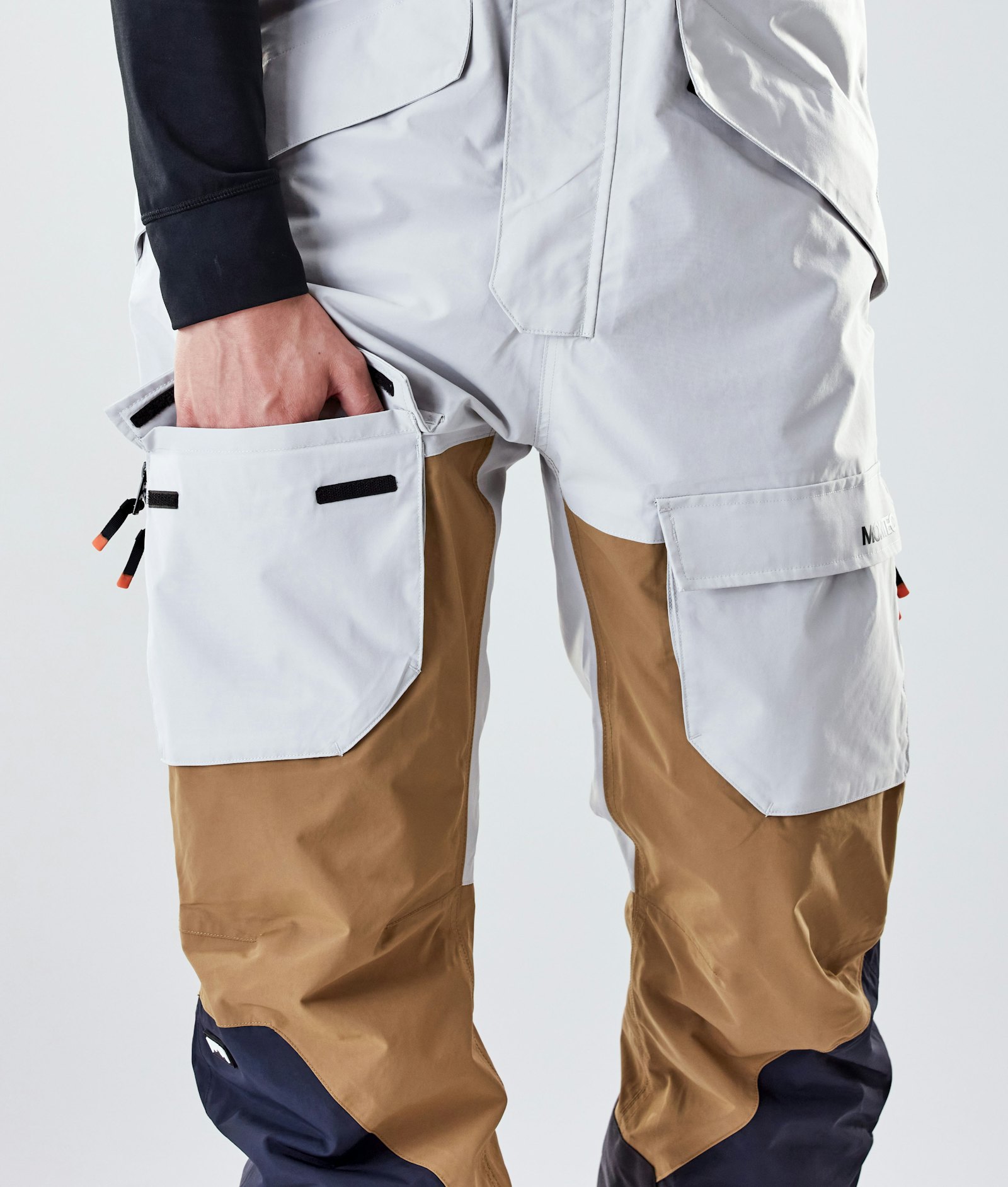 Fawk 2020 Spodnie Snowboardowe Mężczyźni Light Grey/Gold/Marine