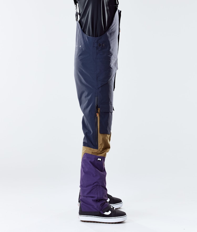 Montec Fawk 2020 Kalhoty na Snowboard Pánské Marine/Gold/Purple, Obrázek 2 z 6