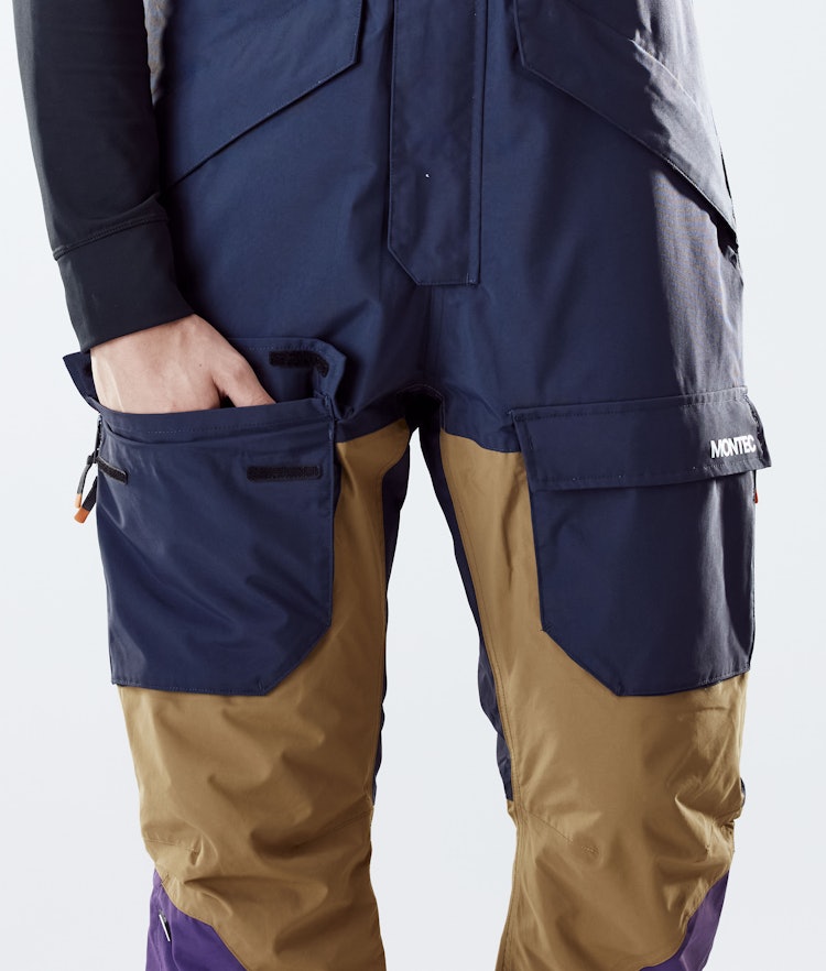Montec Fawk 2020 Kalhoty na Snowboard Pánské Marine/Gold/Purple, Obrázek 6 z 6
