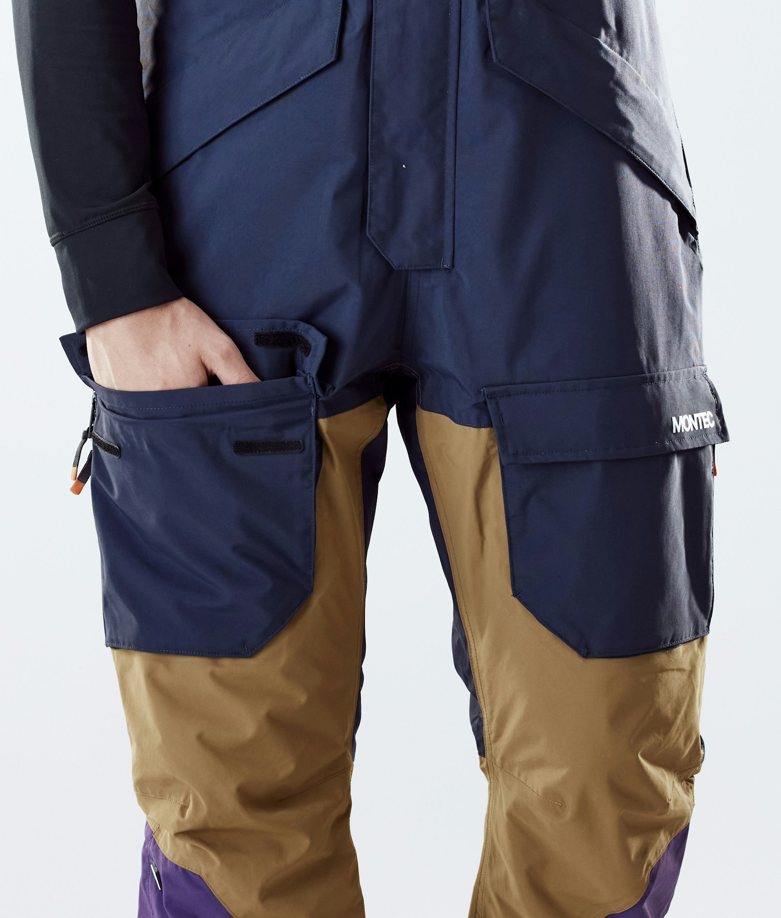 Montec Fawk 2020 Kalhoty na Snowboard Pánské Marine/Gold/Purple