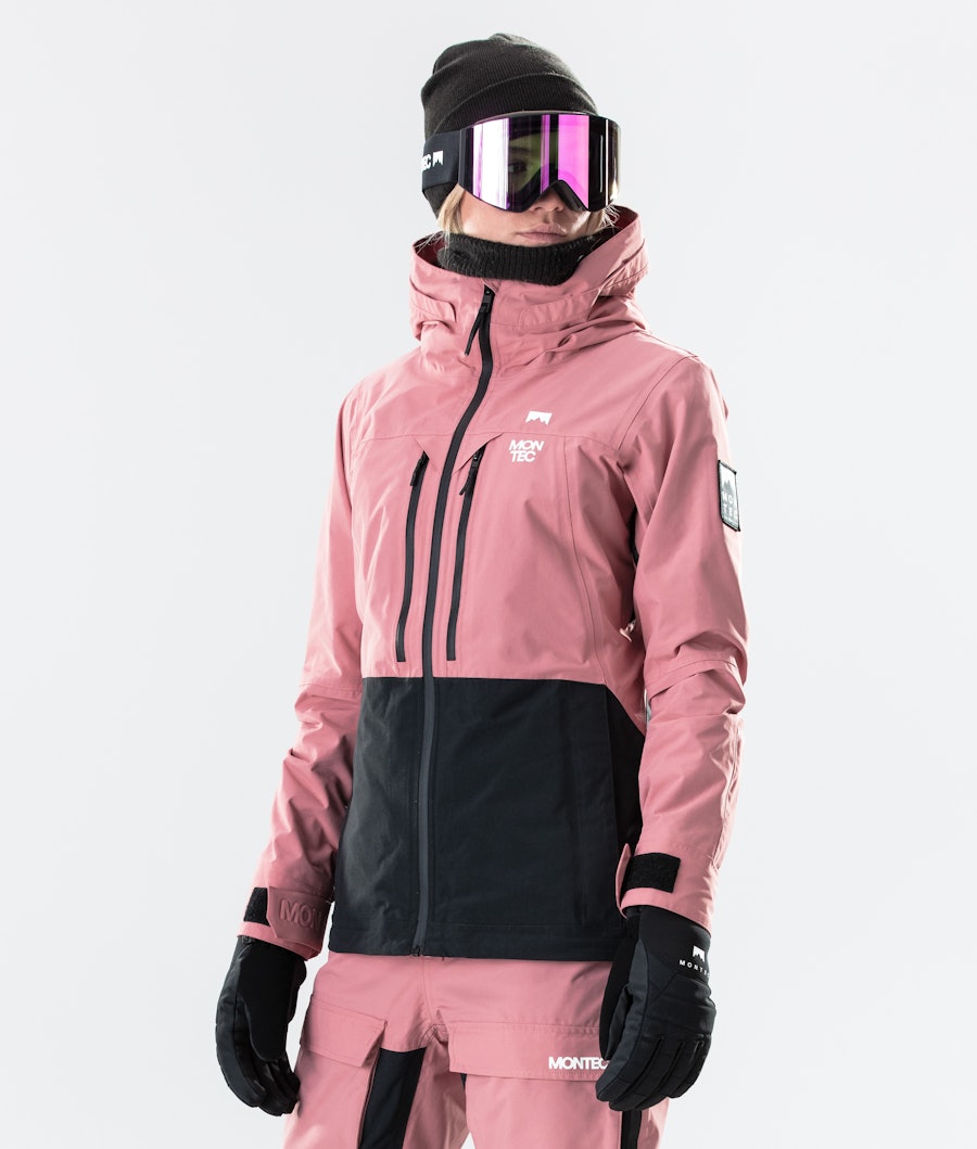 Moss W 2020 Snowboard Jacket Women Pink/Black Renewed
