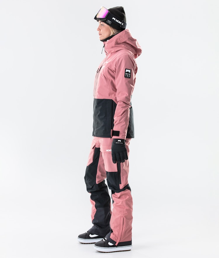 Moss W 2020 Veste Snowboard Femme Pink/Black, Image 8 sur 9