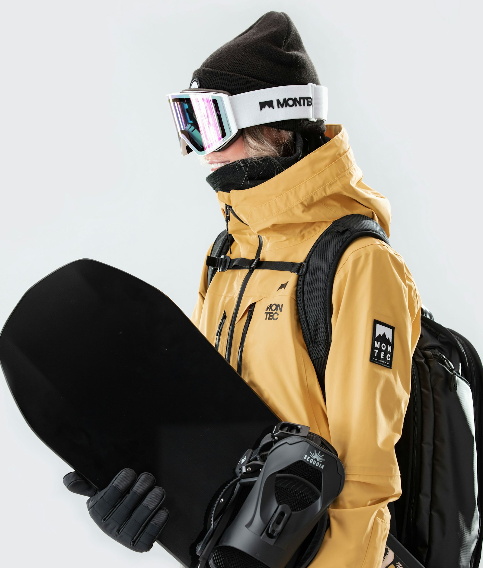 Moss W 2020 Snowboard Jacket Women Yellow/Black Renewed, Image 3 of 9
