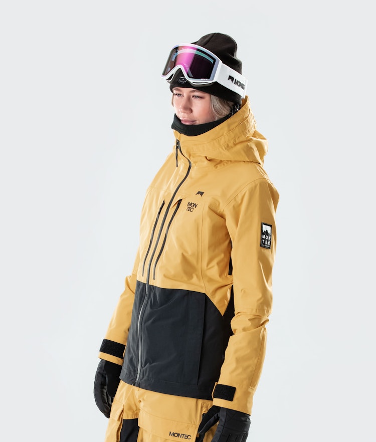 Moss W 2020 Snowboard Jacket Women Yellow/Black Renewed, Image 4 of 9