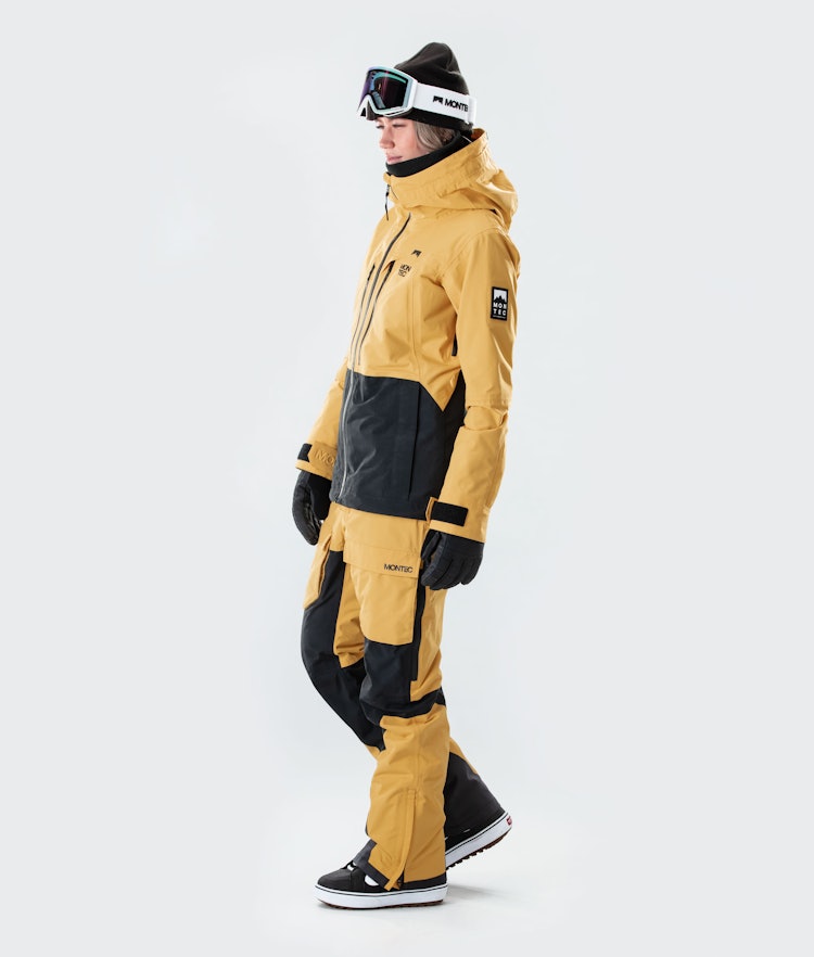 Moss W 2020 Snowboard Jacket Women Yellow/Black Renewed, Image 8 of 9