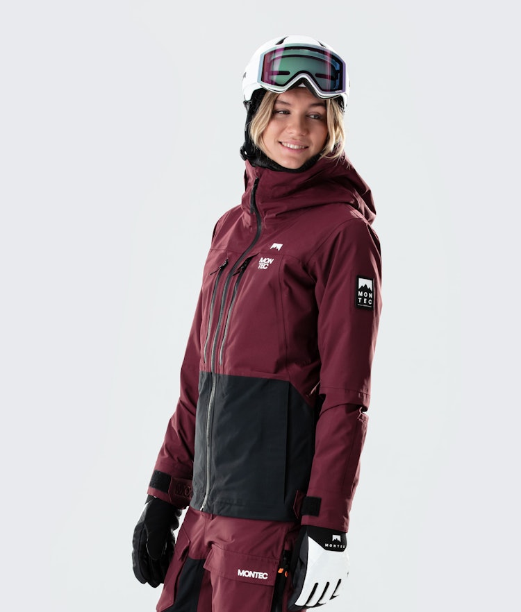 Moss W 2020 Snowboard Jacket Women Burgundy/Black, Image 4 of 9