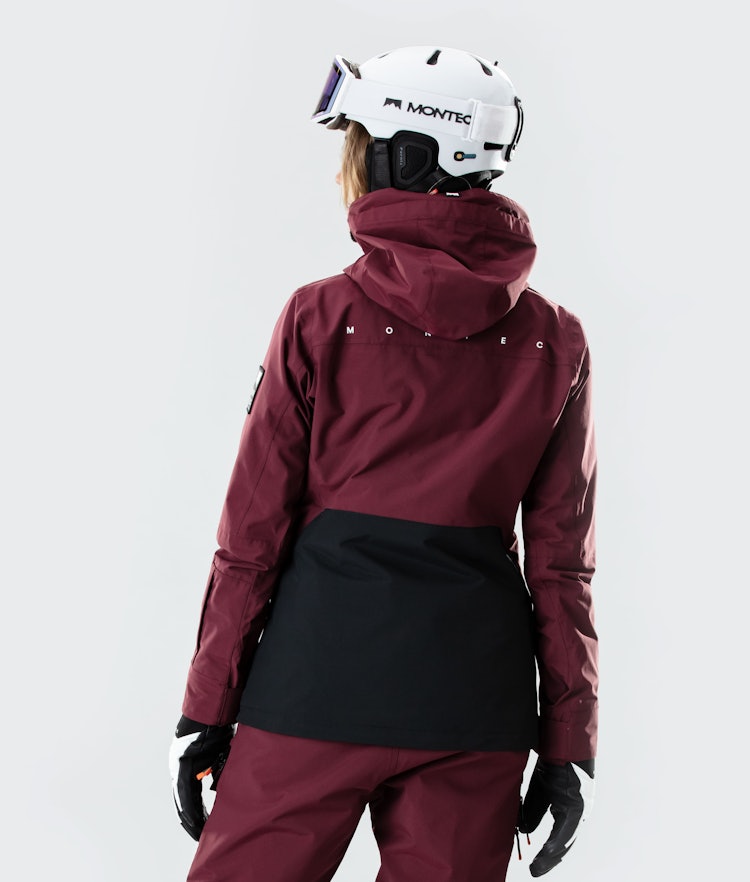 Moss W 2020 Veste Snowboard Femme Burgundy/Black, Image 5 sur 9