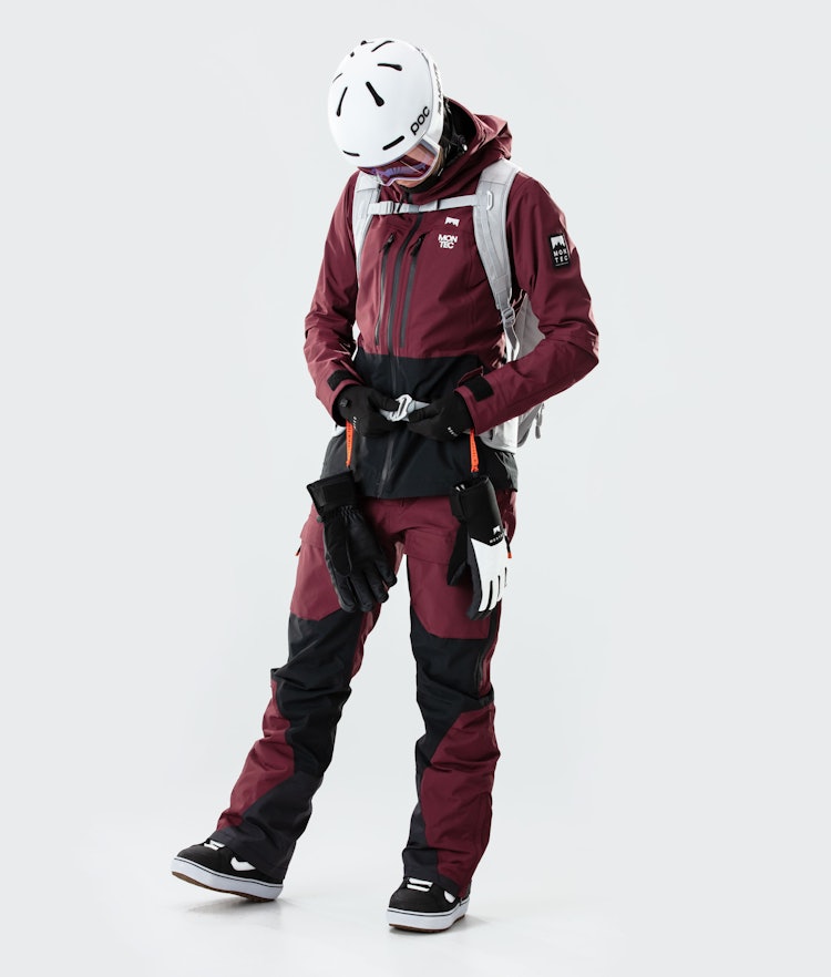 Moss W 2020 Snowboard Jacket Women Burgundy/Black, Image 6 of 9