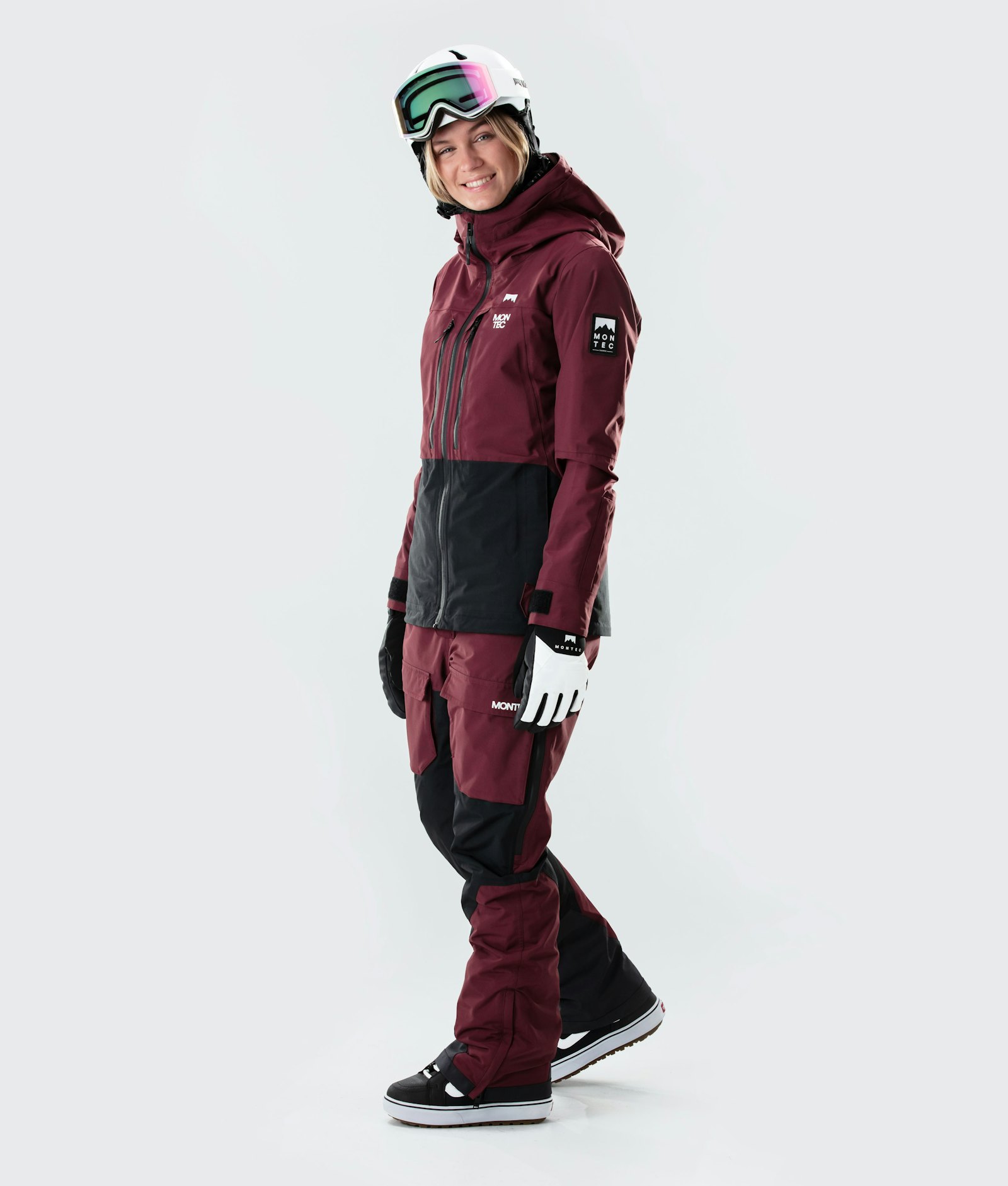 Moss W 2020 Snowboardjakke Dame Burgundy/Black
