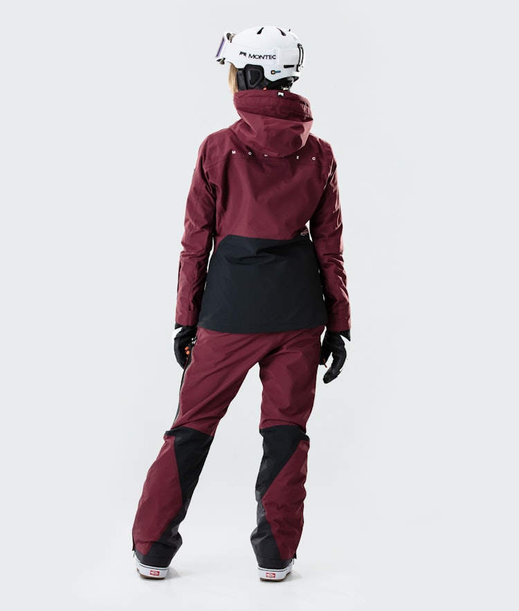 Moss W 2020 Veste Snowboard Femme Burgundy/Black, Image 9 sur 9