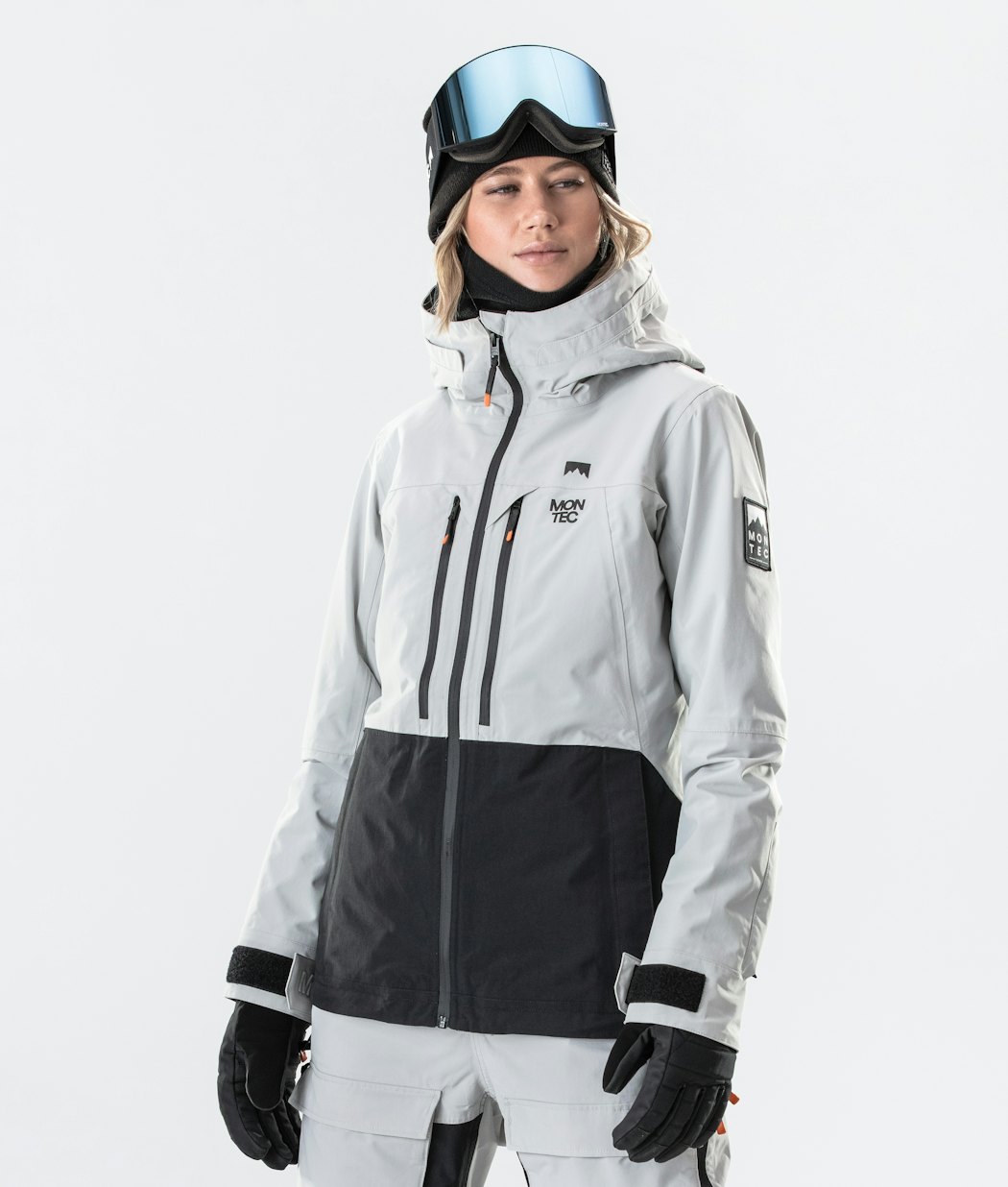 Moss W 2020 Snowboard Jacket Women Light Grey/Black