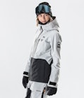 Moss W 2020 Veste Snowboard Femme Light Grey/Black, Image 4 sur 10