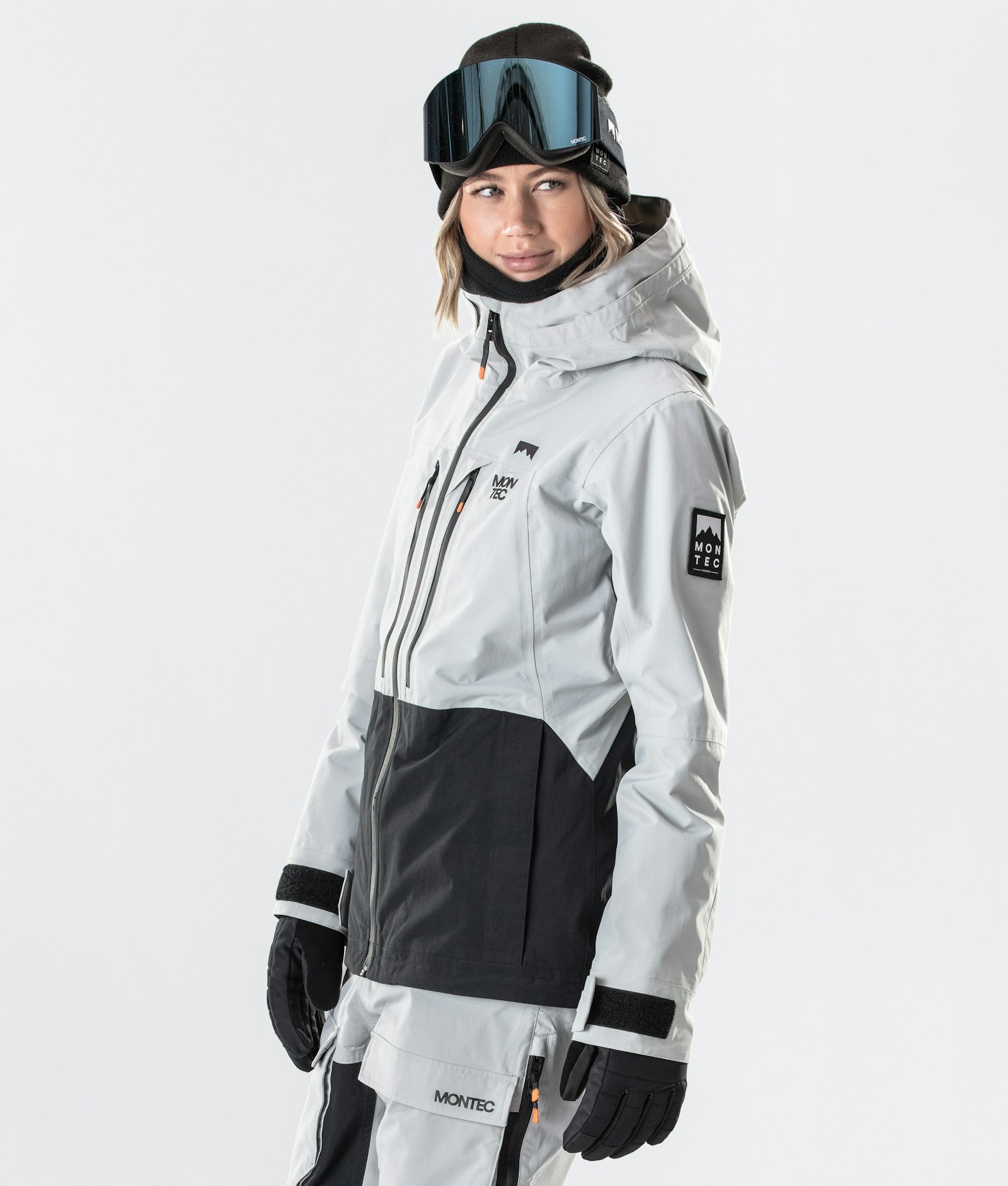 Moss W 2020 Snowboardjakke Dame Light Grey/Black