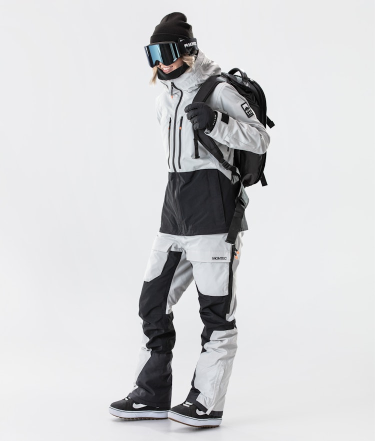 Montec Moss W 2020 Snowboard jas Dames Light Grey/Black, Afbeelding 7 van 10