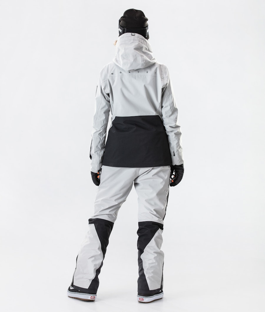 Moss W 2020 Snowboard Jacket Women Light Grey/Black