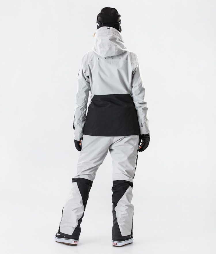 Moss W 2020 Snowboardjacke Damen Light Grey/Black, Bild 10 von 10