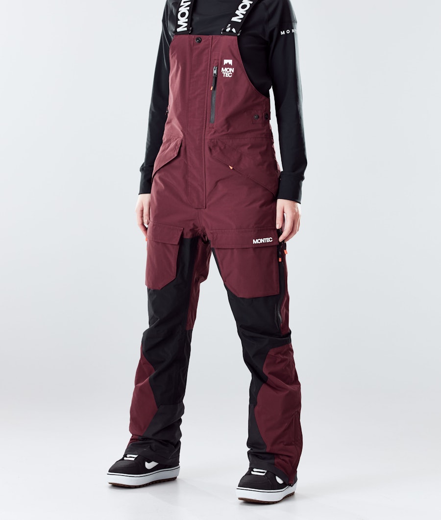 Montec Fawk W 2020 Women's Snowboard Pants Burgundy/Black