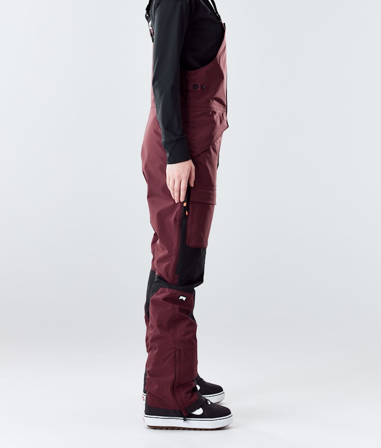 Montec Fawk W 2020 Spodnie Snowboardowe Kobiety Burgundy/Black, Zdjęcie 2 z 6