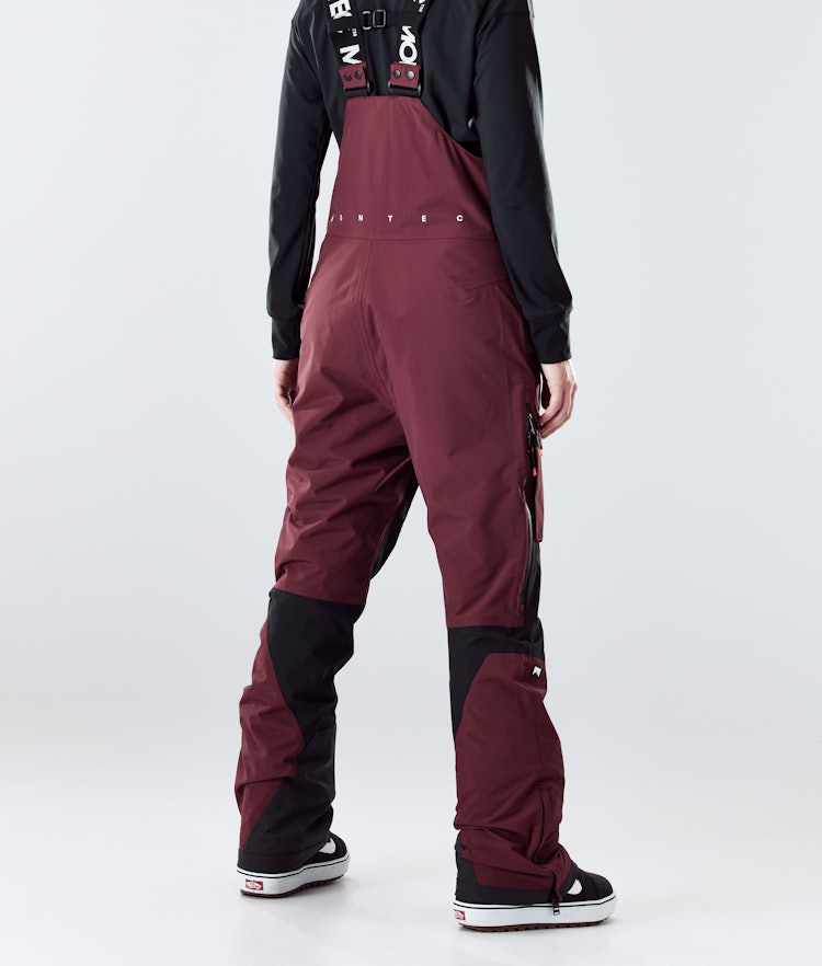 Montec Fawk W 2020 Spodnie Snowboardowe Kobiety Burgundy/Black, Zdjęcie 3 z 6