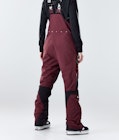 Fawk W 2020 Pantalon de Snowboard Femme Burgundy/Black, Image 3 sur 6
