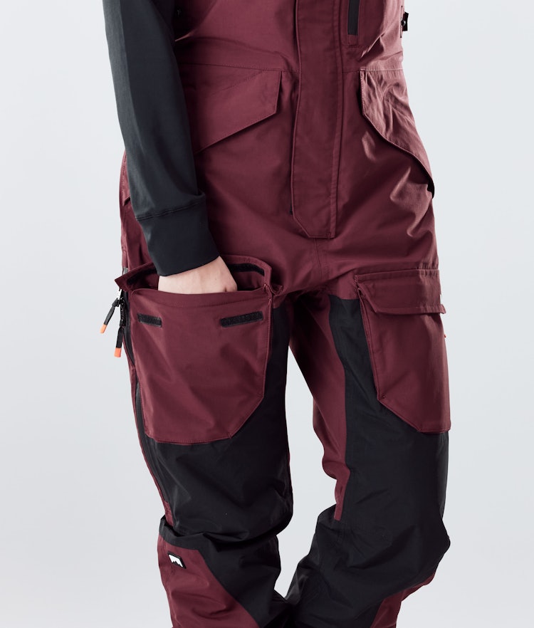Fawk W 2020 Spodnie Snowboardowe Kobiety Burgundy/Black, Zdjęcie 6 z 6