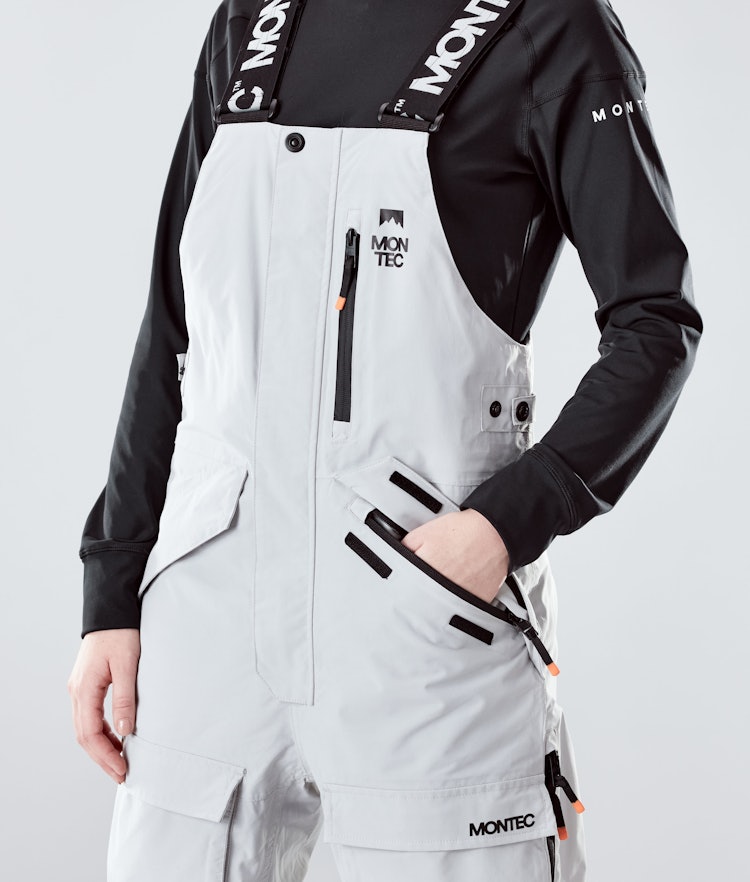 Fawk W 2020 Pantalon de Snowboard Femme Light Grey, Image 5 sur 6