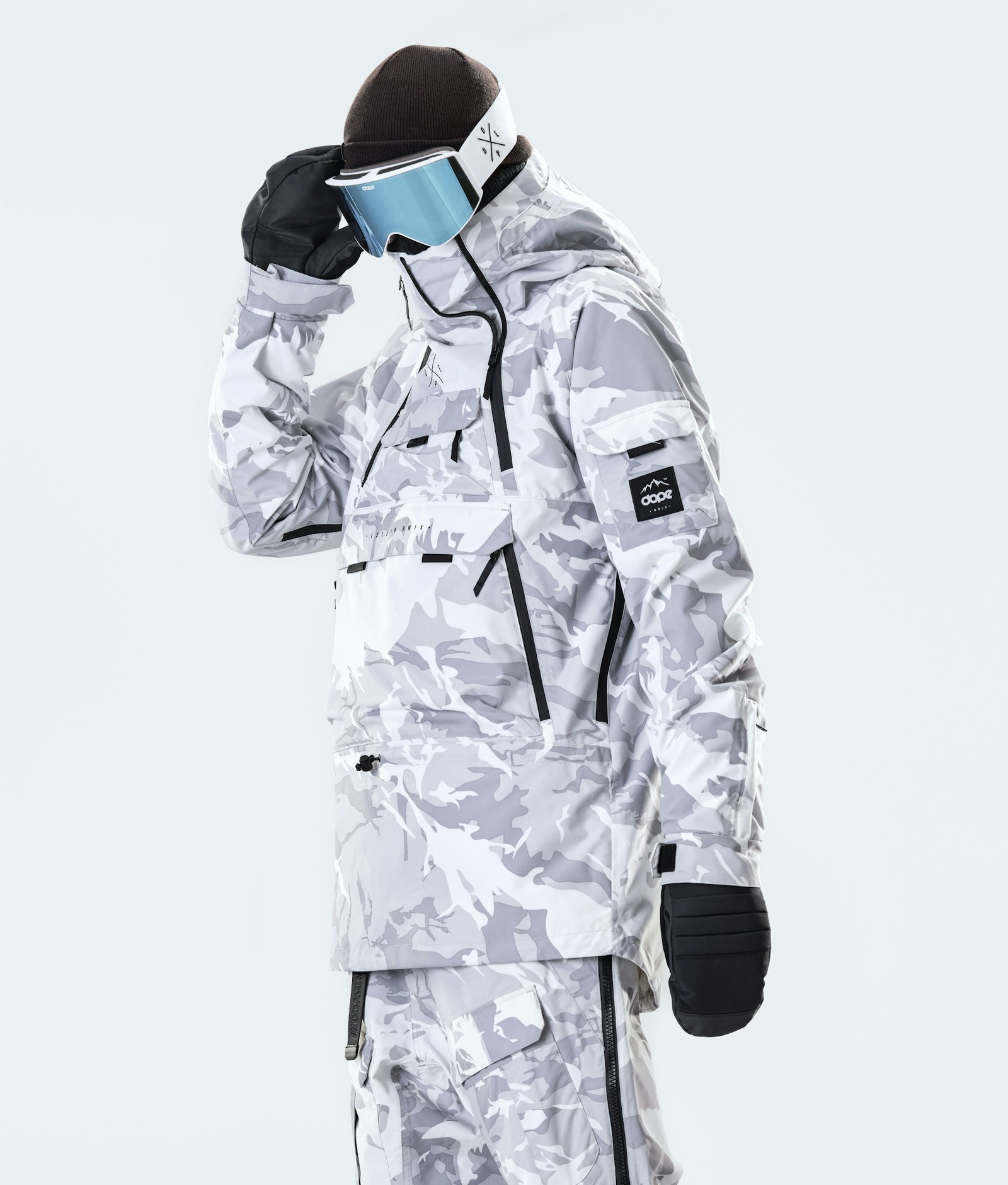 Dope Akin 2020 Snowboard Jacket Men Tucks Camo