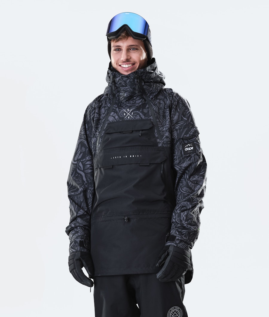 Dope Akin 2020 Snowboard Jacket Shallowtree/Black