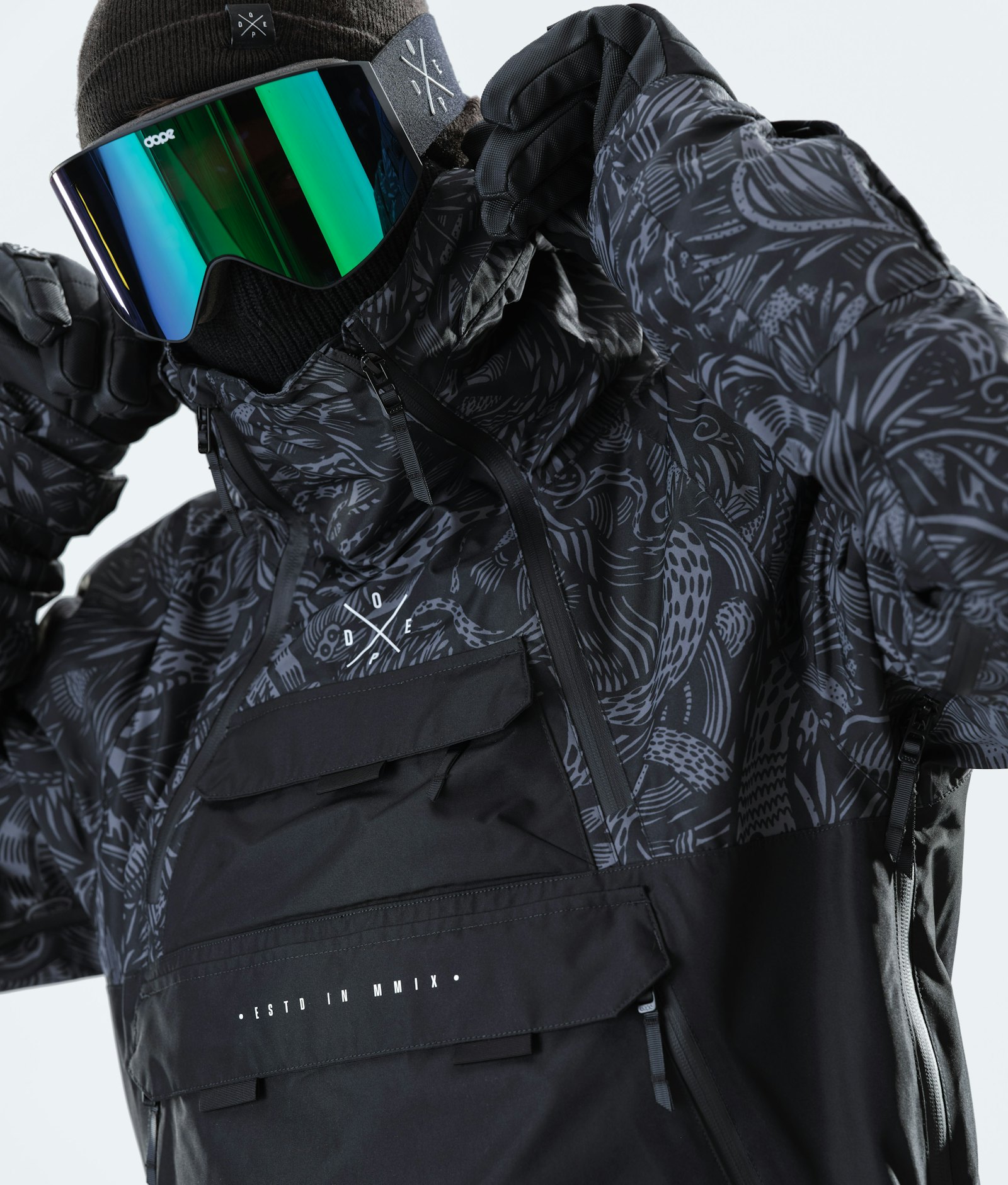 Dope Akin 2020 Veste de Ski Homme Shallowtree/Black