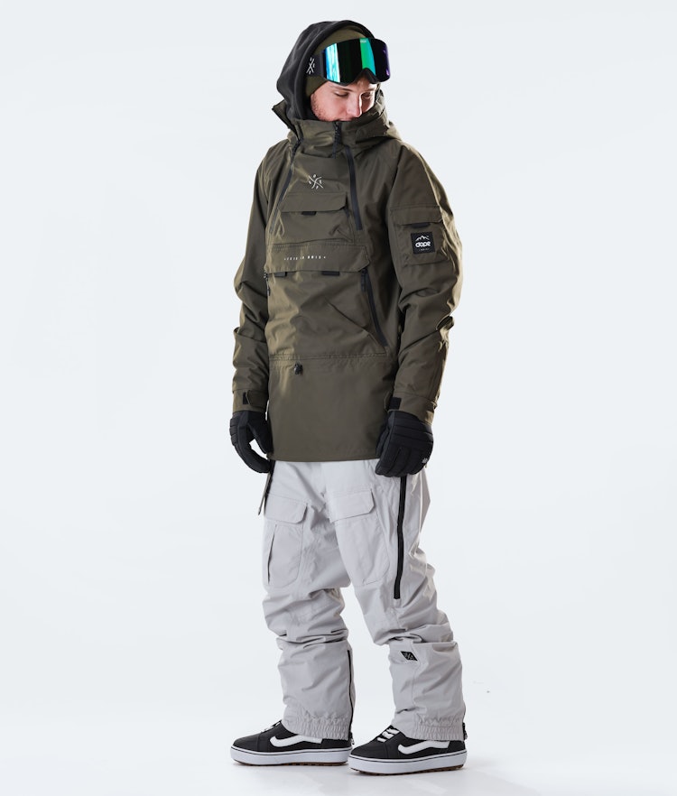 Dope Akin 2020 Snowboard Jacket Men Olive Green