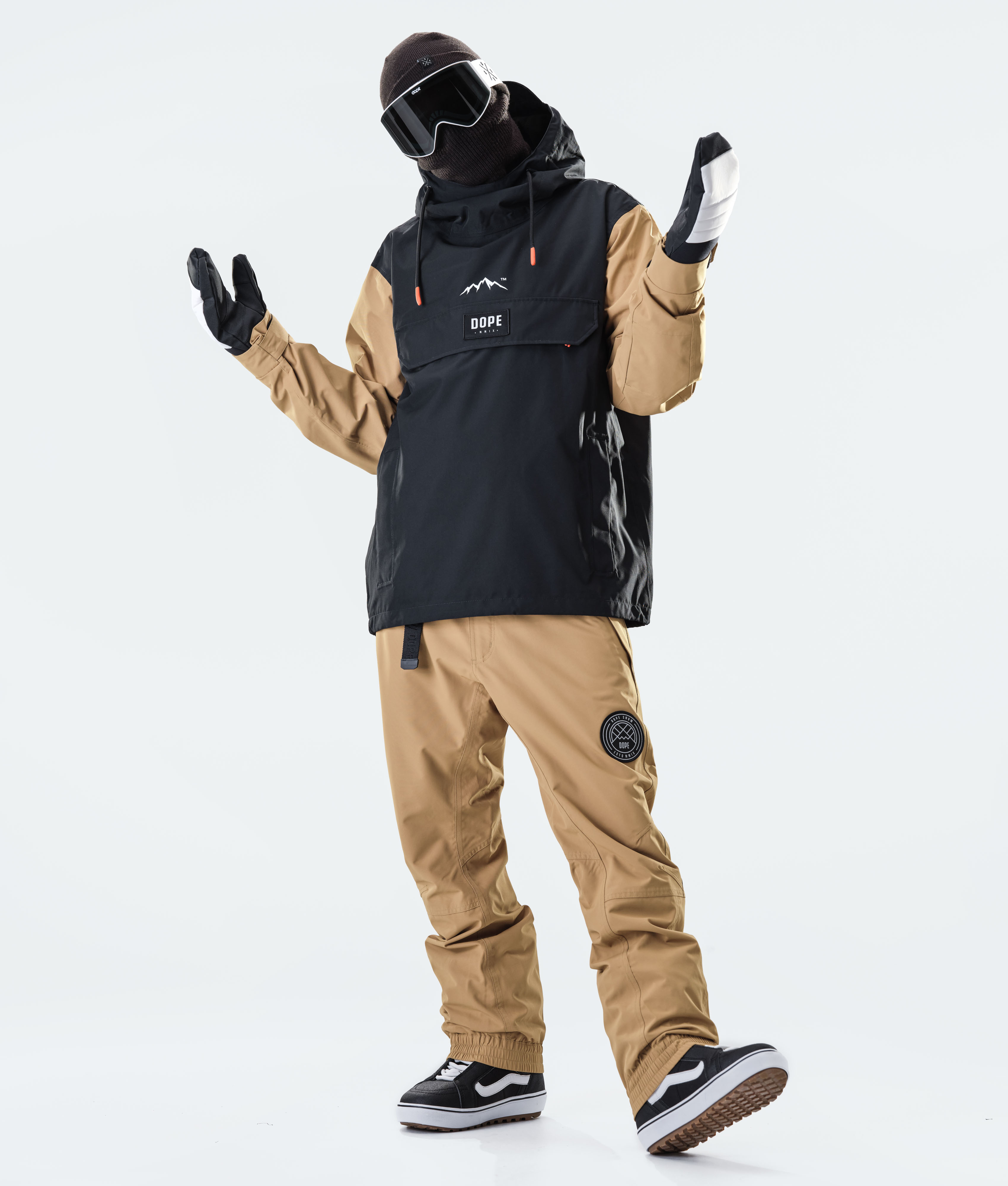 Dope Blizzard PO Snowboard Jacket Gold/Black