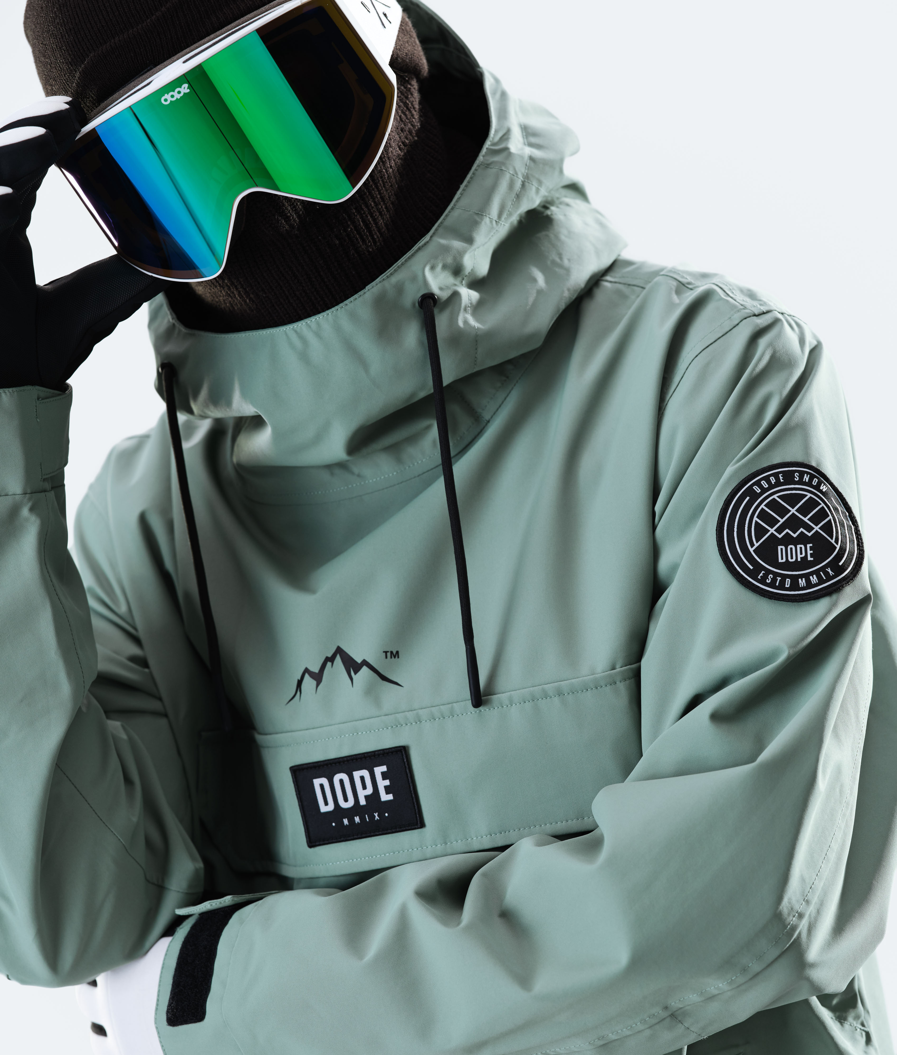 Dope Blizzard PO Snowboard Jacket Faded Green