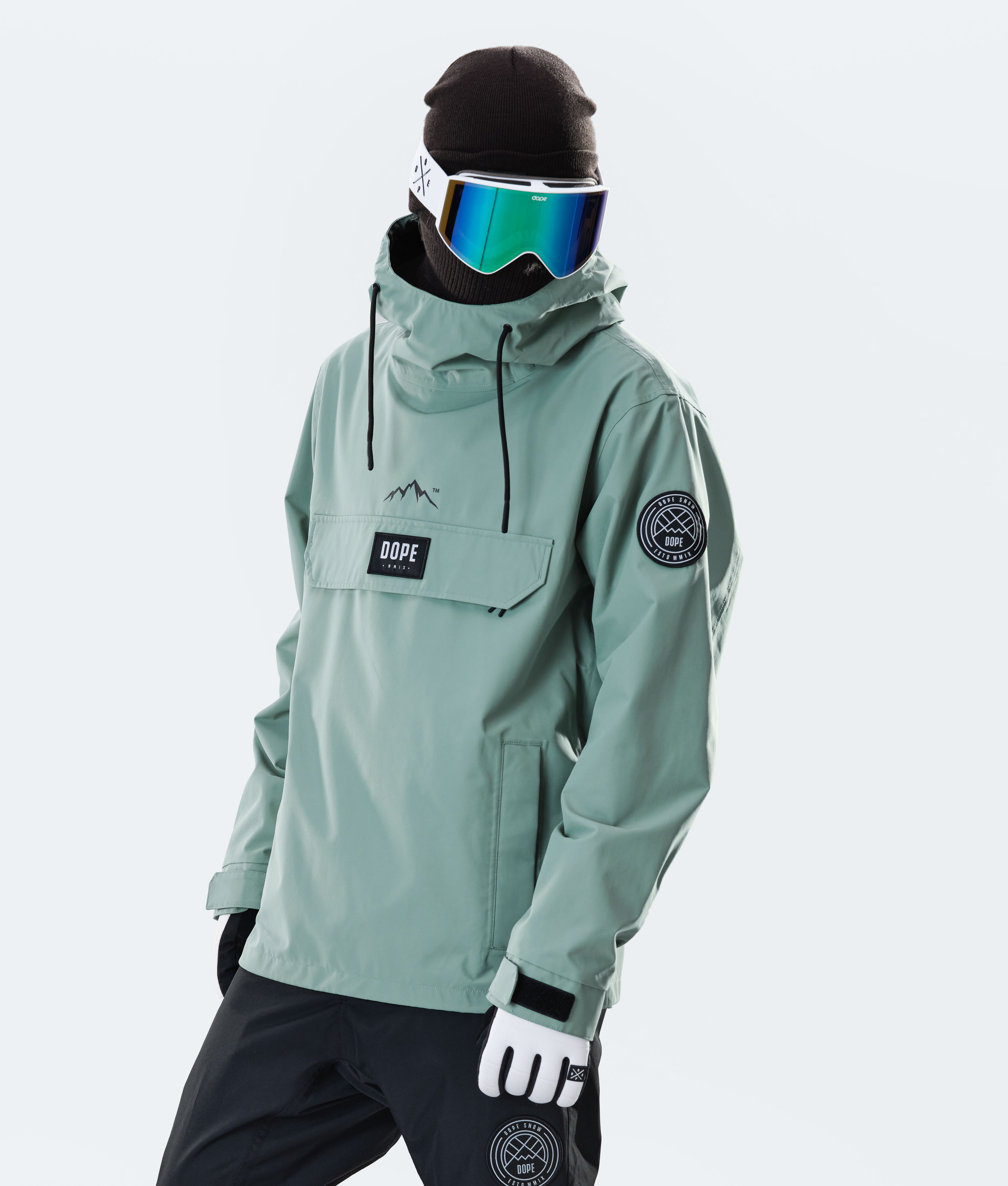 Dope Blizzard PO Snowboard Jacket Faded Green