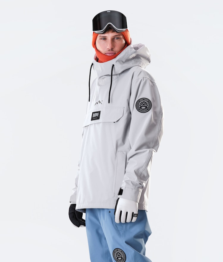 Dope Blizzard 2020 Snowboard Jacket Men Light Grey