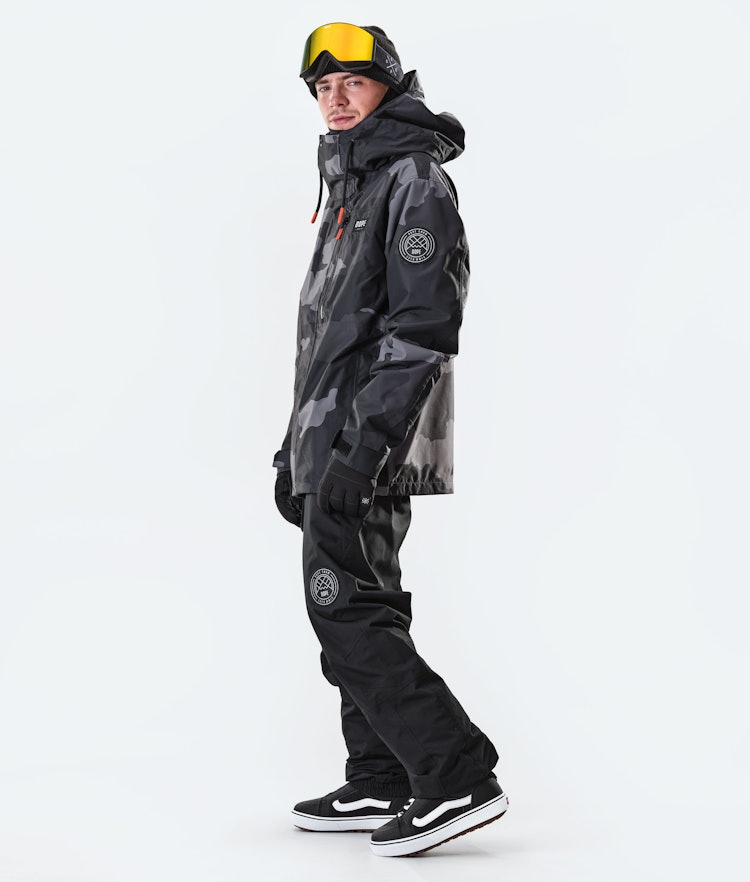 Dope Blizzard Full Zip 2020 Snowboard Jacket Men Black Camo
