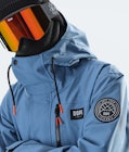 Dope Blizzard Full Zip 2020 Snowboard Jacket Men Blue Steel