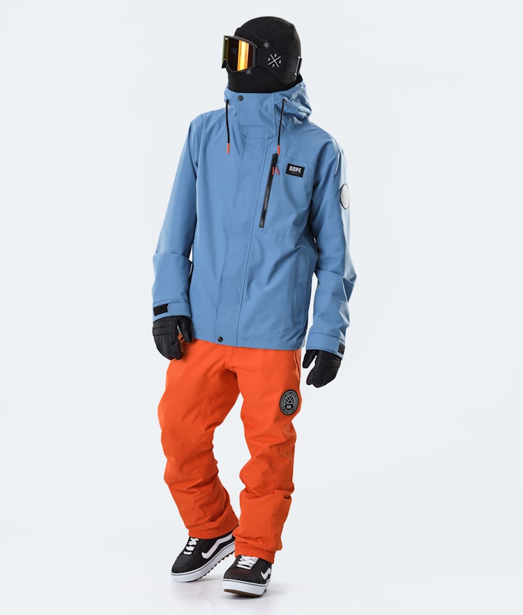Dope Blizzard Full Zip 2020 Snowboard Jacket Men Blue Steel