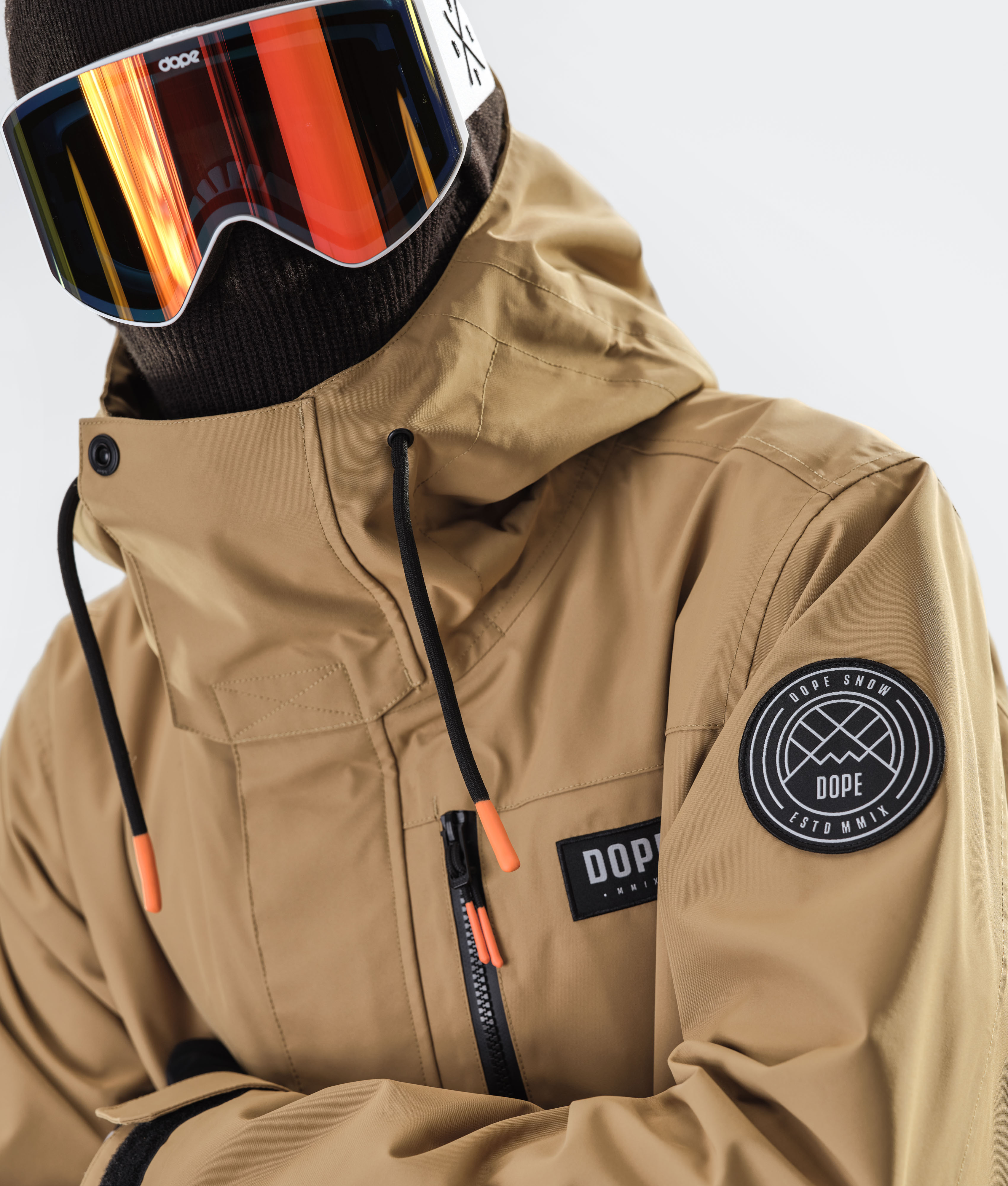 Dope Blizzard Full Zip 2020 Men's Snowboard Jacket Gold Ridestore UK