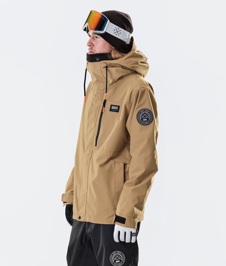 Dope Blizzard Full Zip 2020 Snowboard Jacket Men Gold, Image 4 of 8