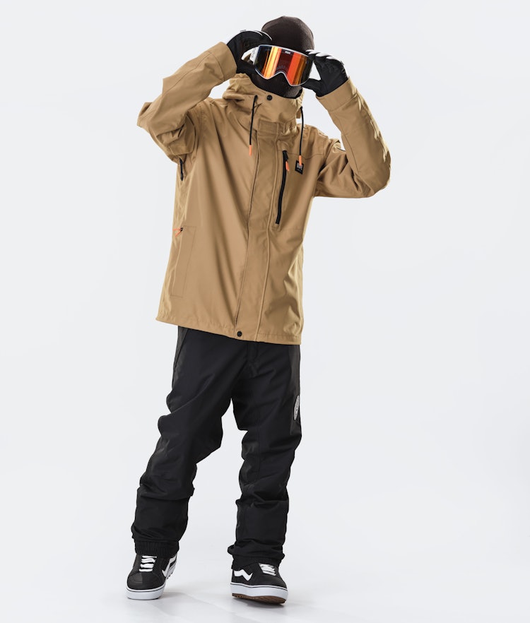 Dope Blizzard Full Zip 2020 Snowboard Jacket Men Gold, Image 6 of 8